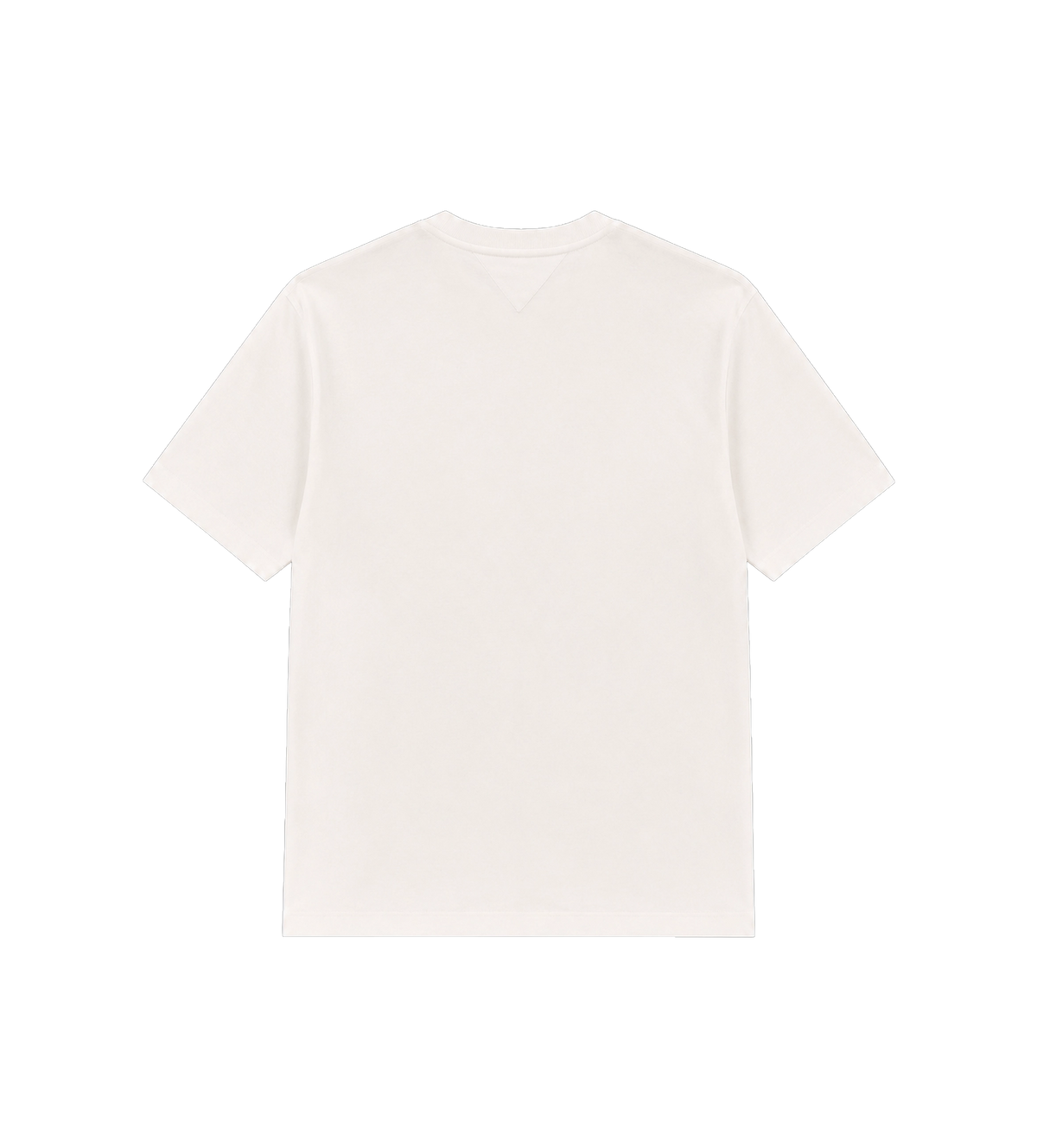 T-shirt met leren zak - Wit