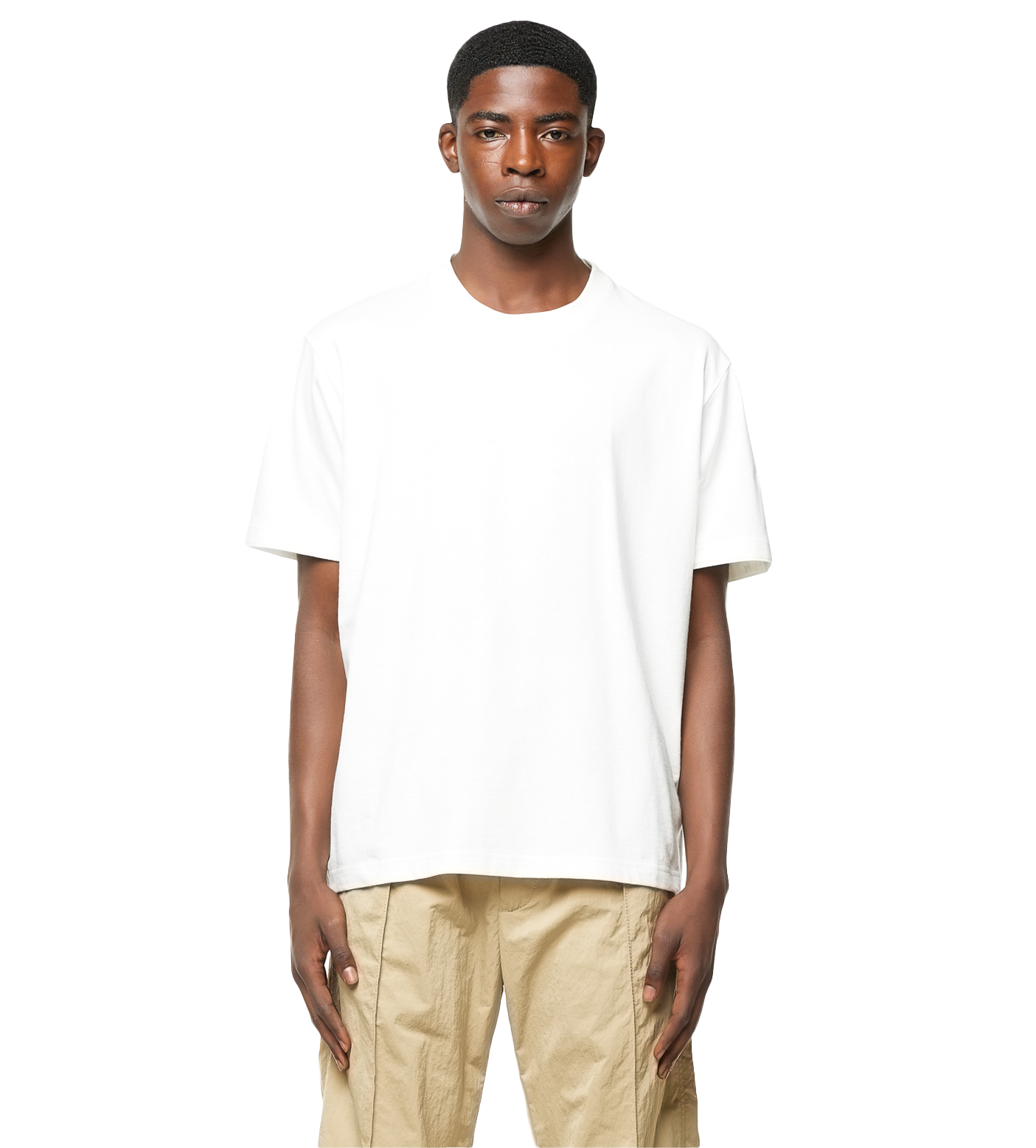 Light Cotton T-shirt Chalk