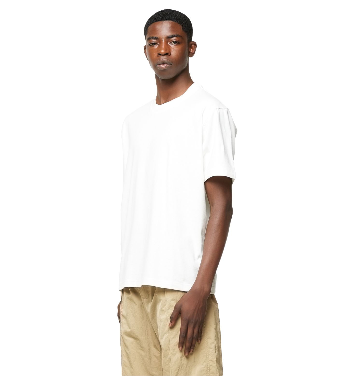 Light Cotton T-shirt Chalk