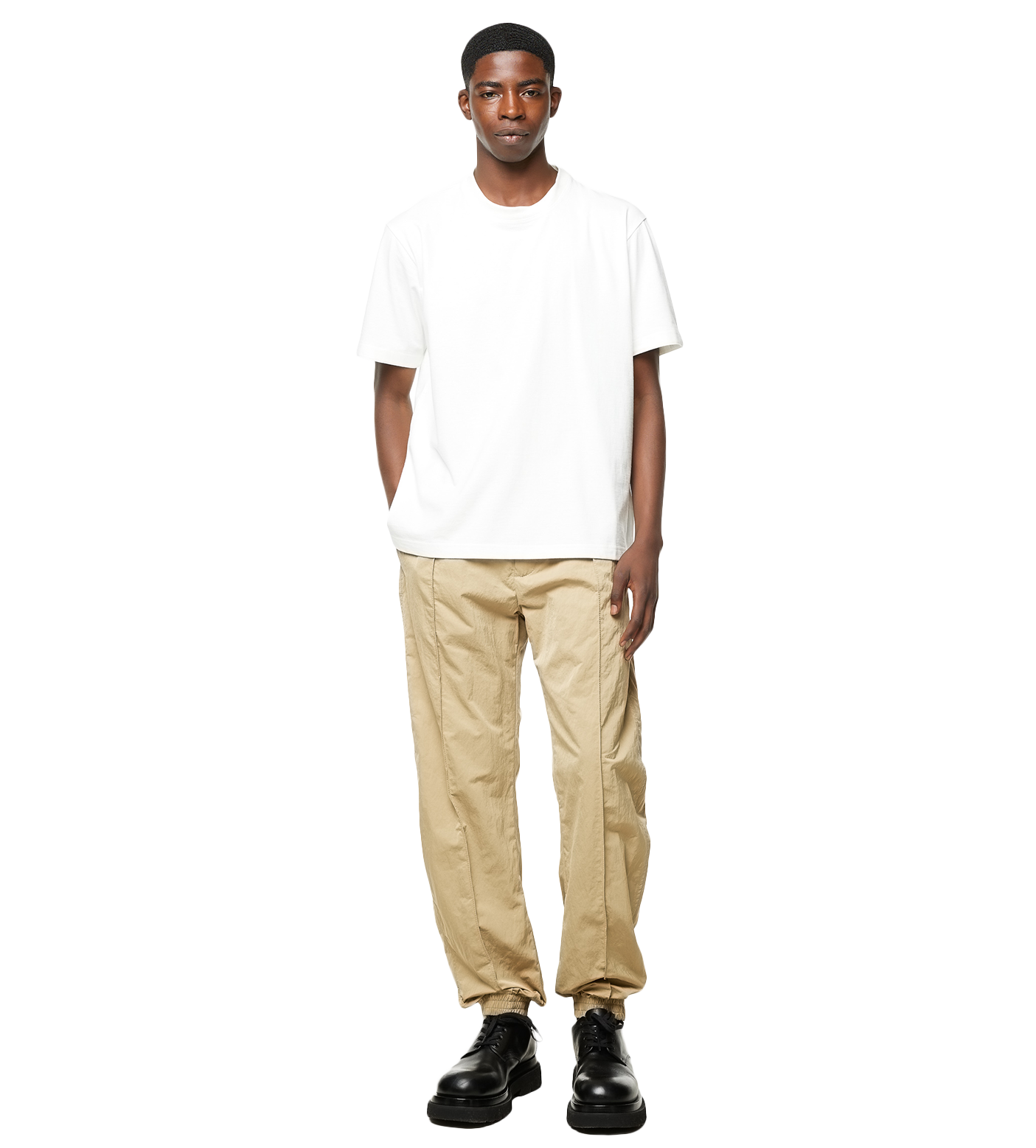 Light Cotton T-shirt Chalk
