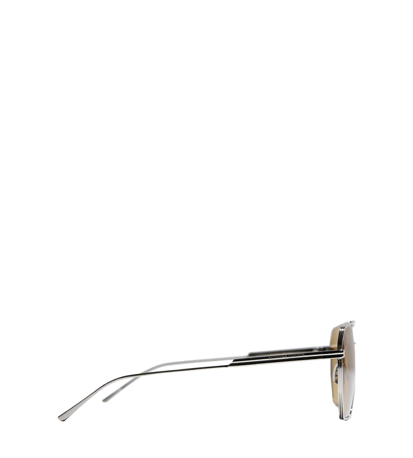Aviator Sunglasses Silver Brown