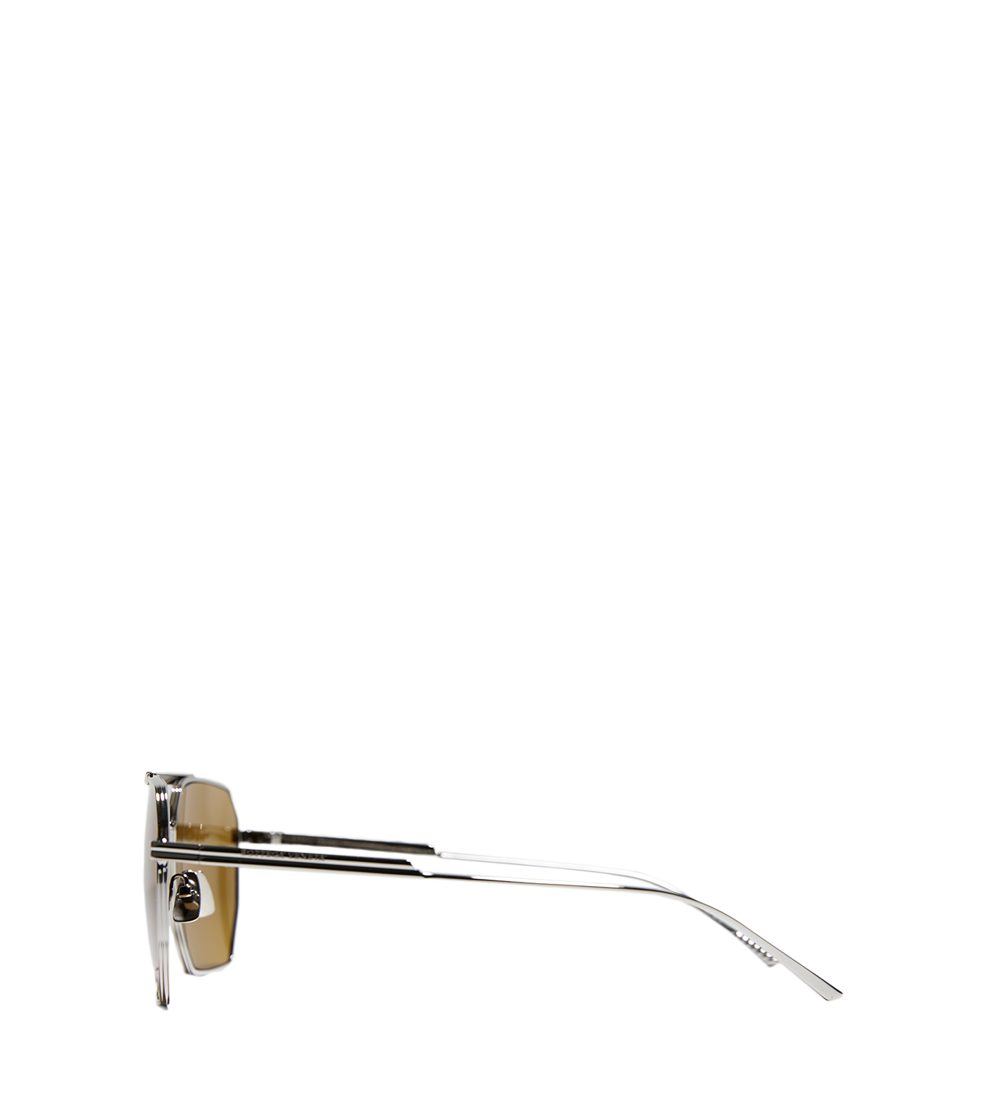 Aviator Sunglasses Silver Brown