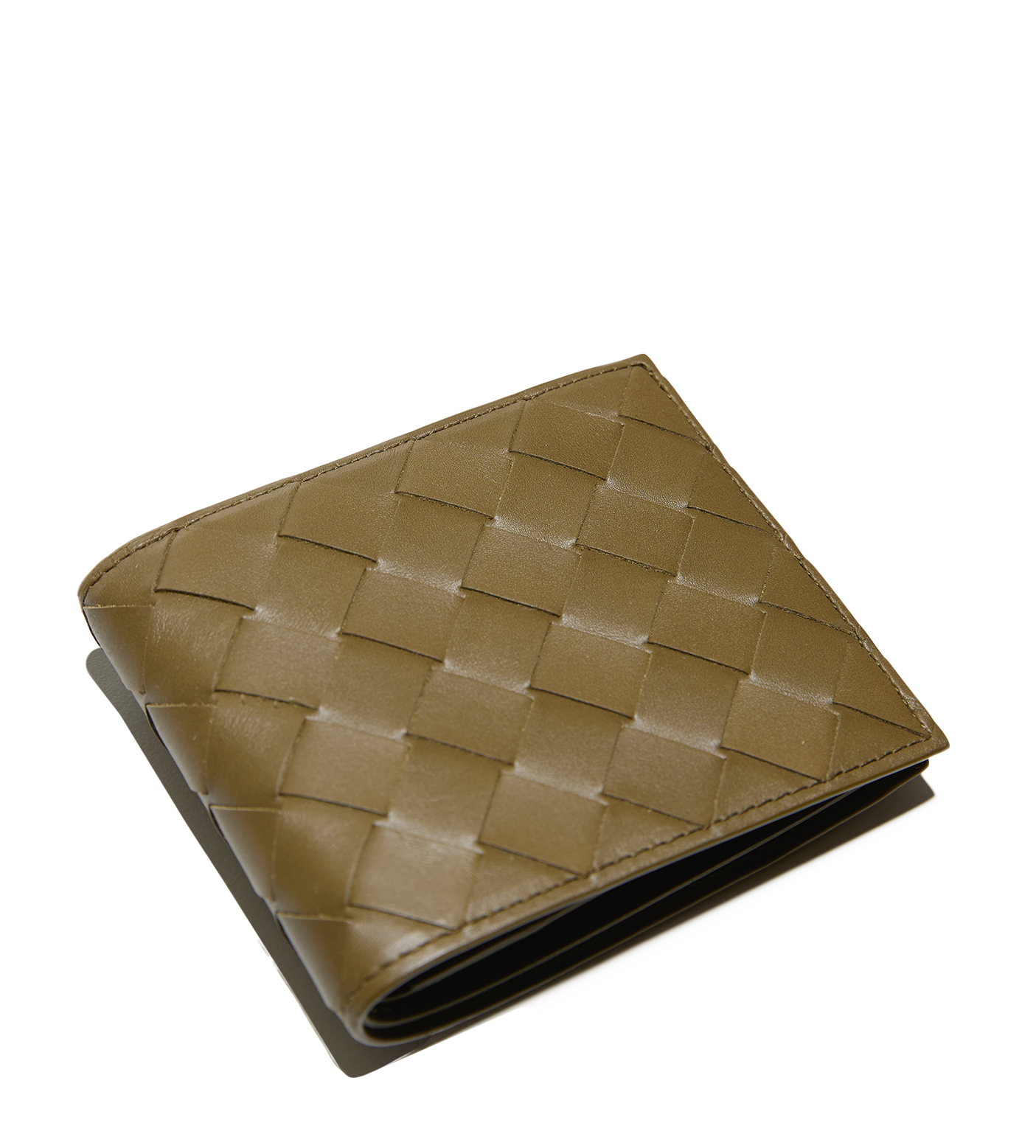 Intrecciato Bi-Fold Wallet Mud