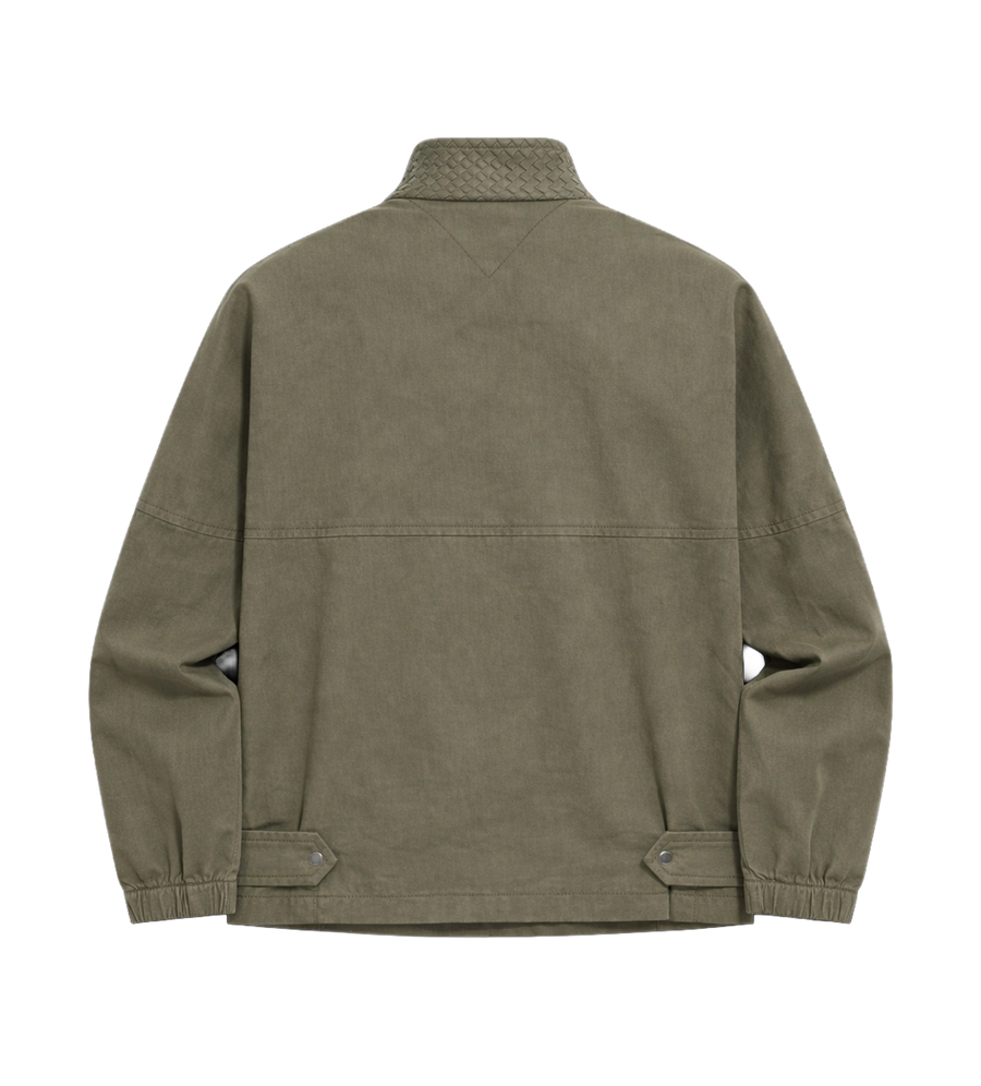 Bottega Veneta Compact Cotton Jacket in Toile Steel