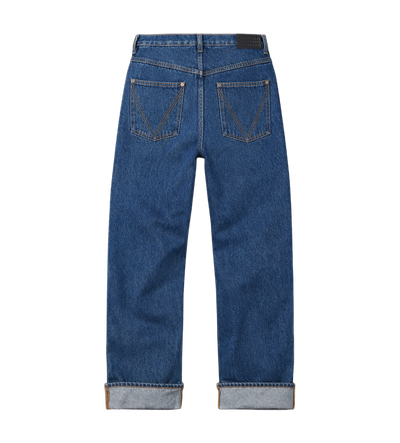 Bottega Veneta Wijde spijkerbroek in indigo
