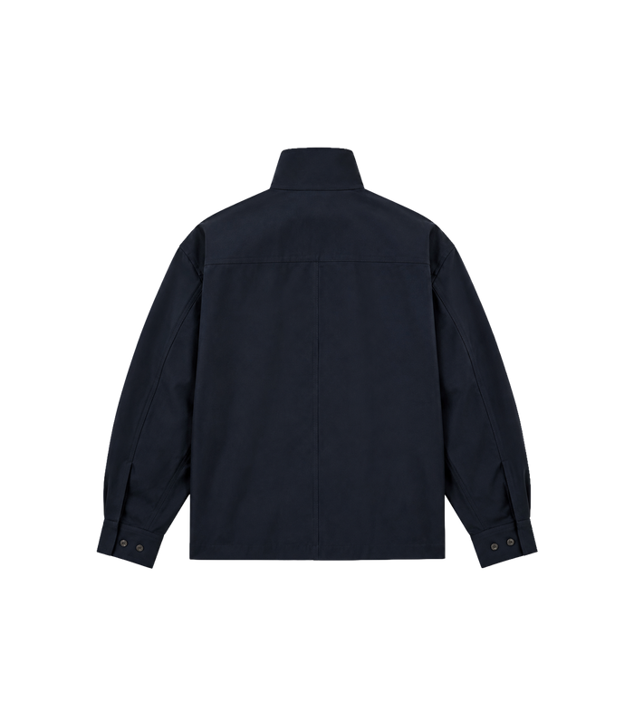 Cotton And Silk Shirt Midnight Blue