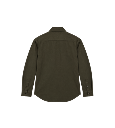 Cotton Gabardine Shirt Dark Juniper