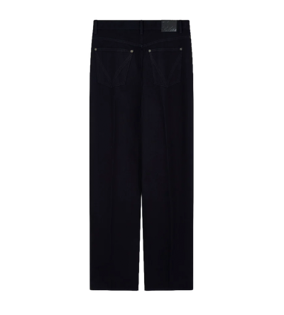 Jeans met wijde pijpen Donkerblauw denim
