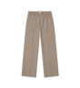 Lichte wolle grain broek in Desert Taupe