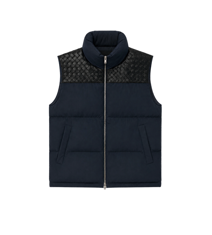 Tech Nylon Gewatteerde Bodywarmer Donkerblauw