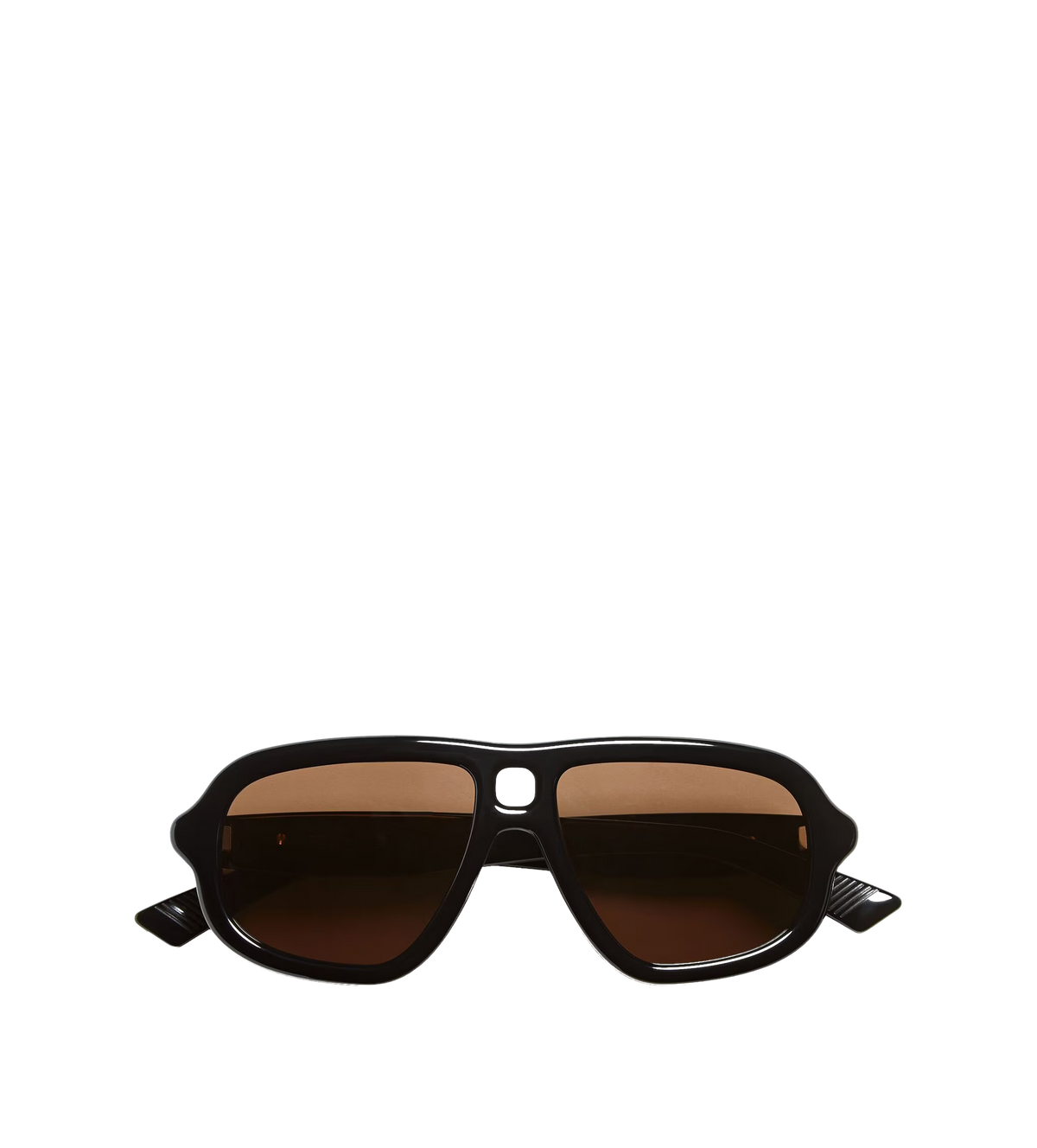 Sophia Ribbon Aviator Sunglasses Black/Brown