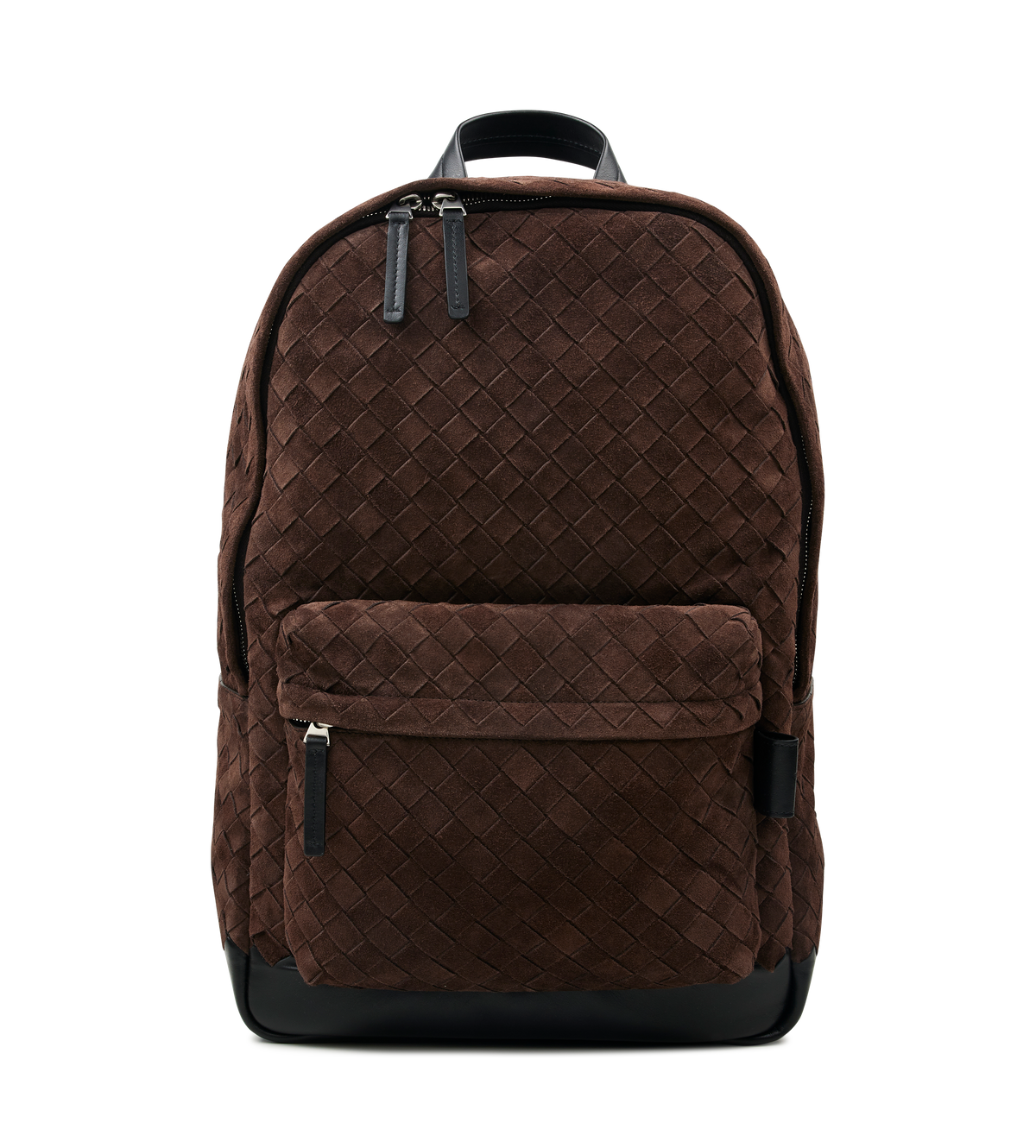 Suede Backpack in Brown