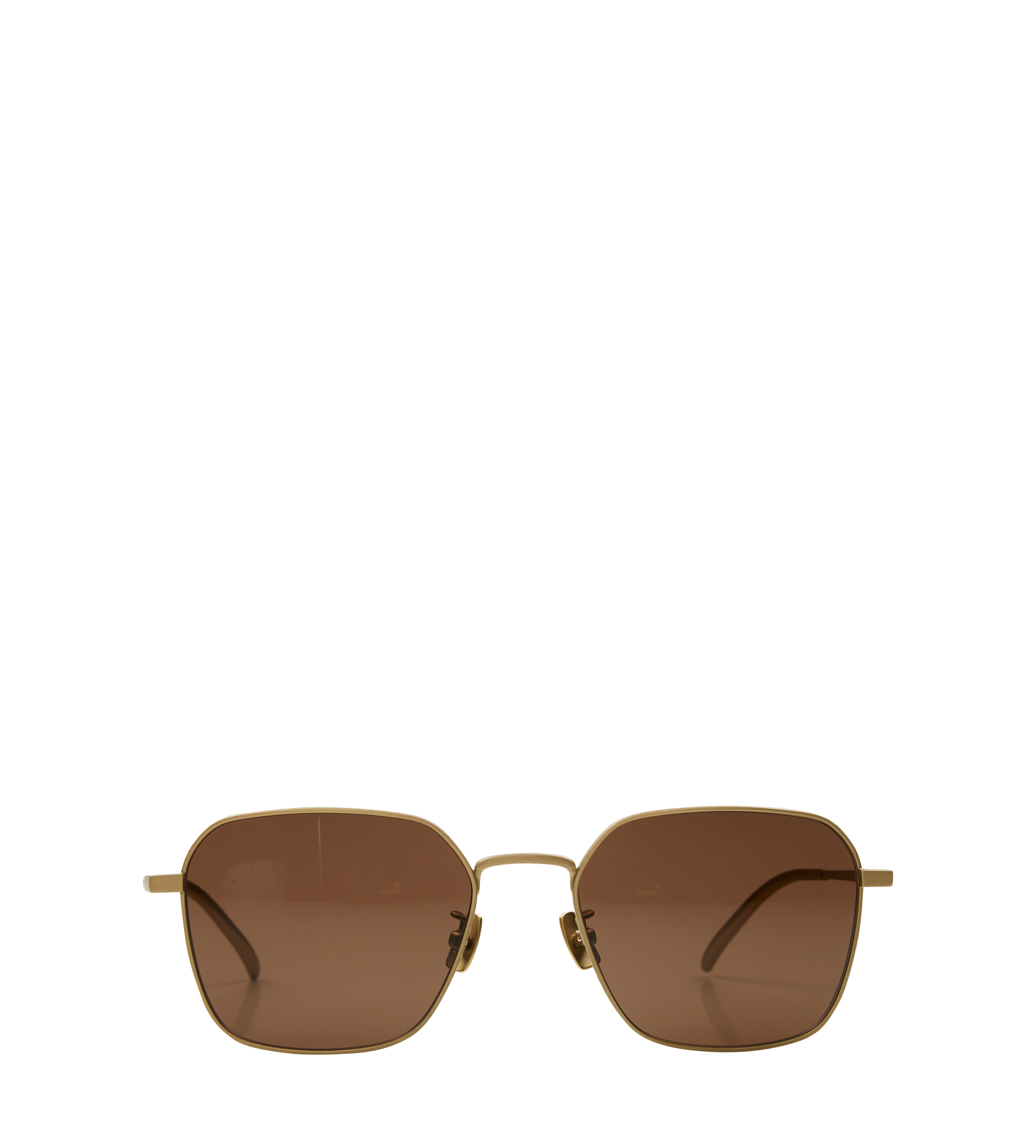Bottega Veneta Sunglasses in Gold/Brown