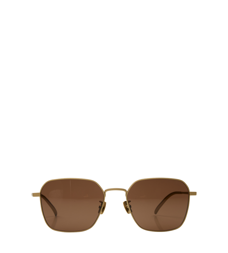 Bottega Veneta Sunglasses in Gold/Brown