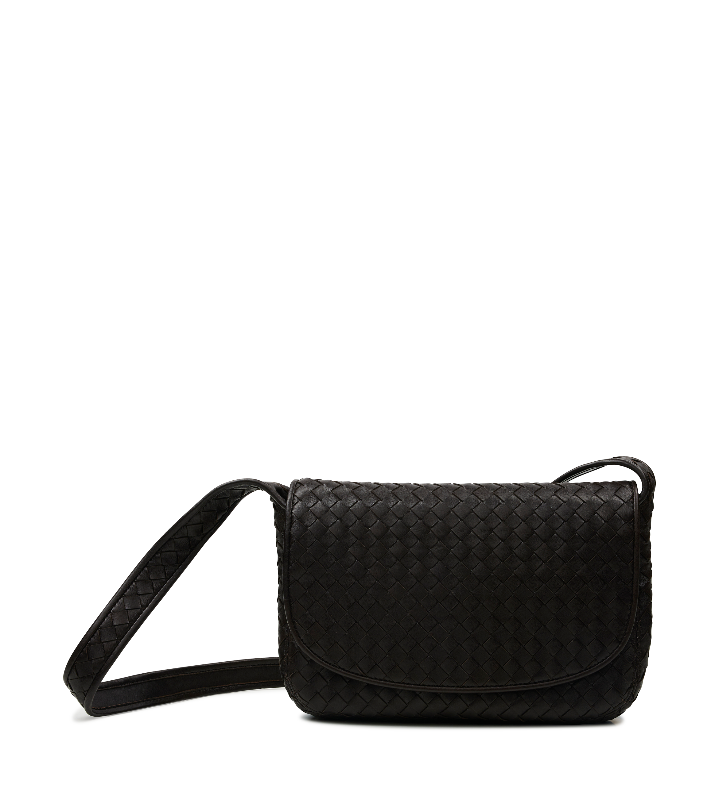 Bottega Veneta Woven Shoulder Bag in Black