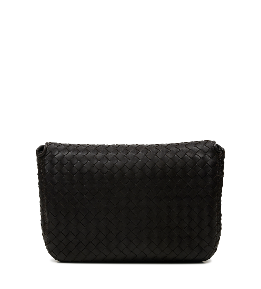 Bottega Veneta Woven Shoulder Bag in Black