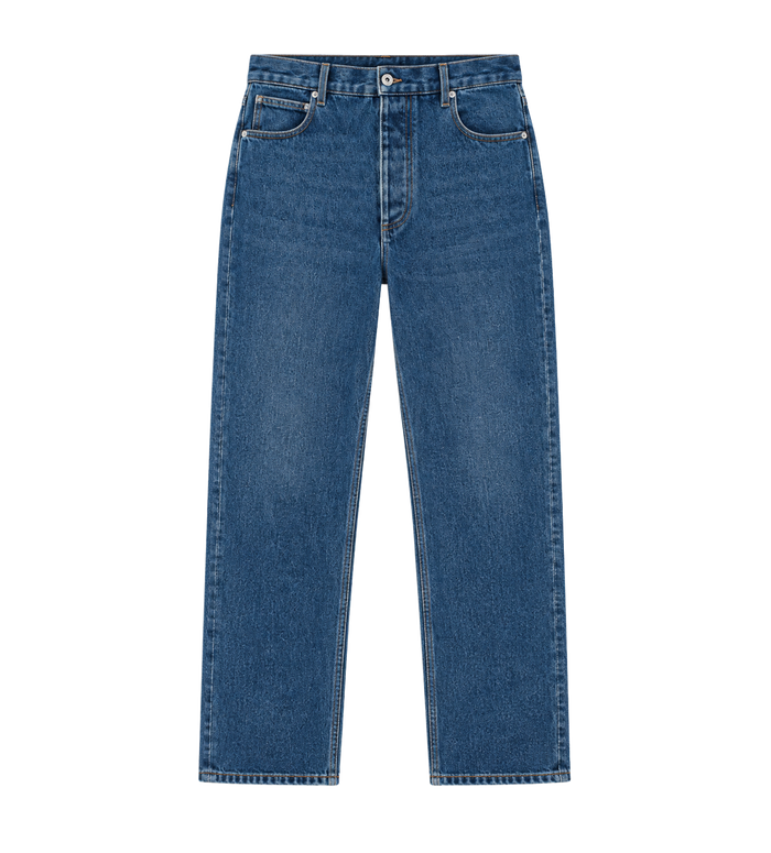 Medium Indigo Wide Leg Jeans Mid Blue