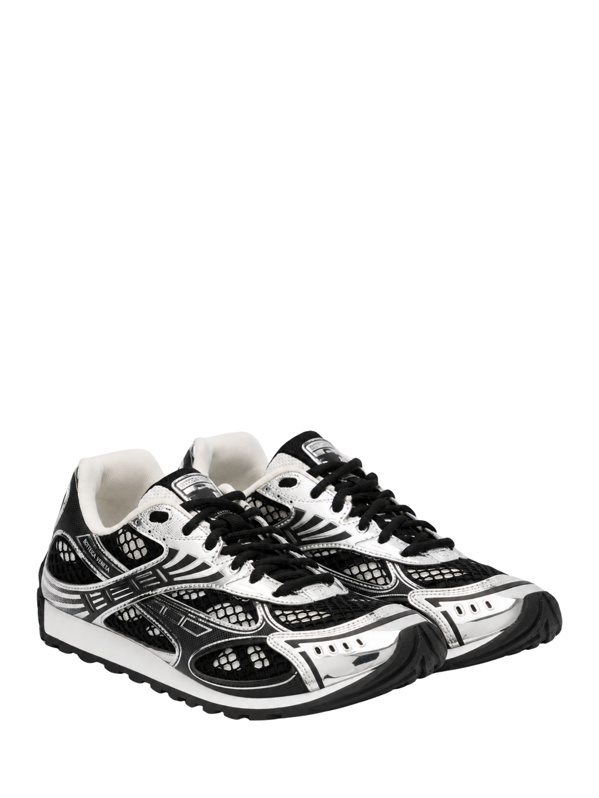 Bottega Veneta Orbit Sneaker Zwart / Zilver