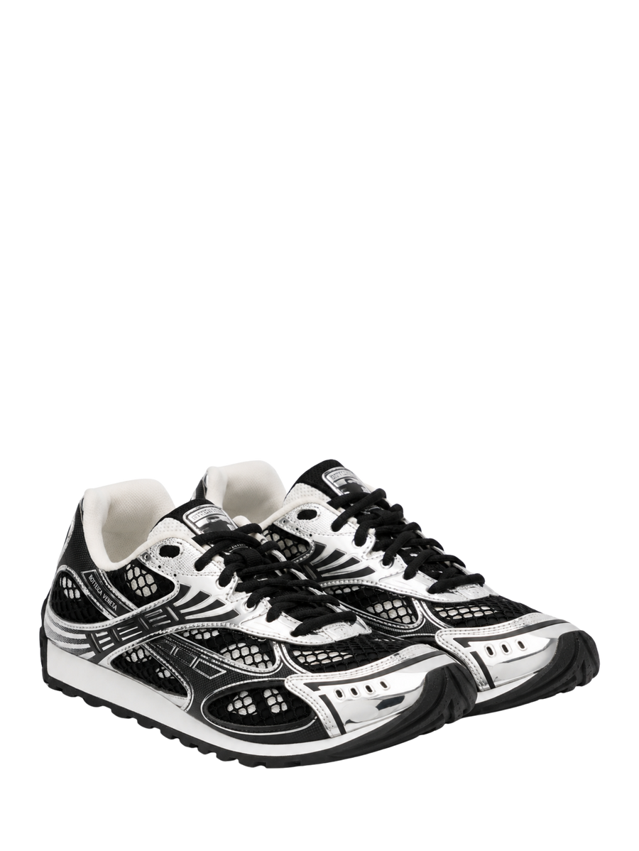 Bottega Veneta Orbit Sneaker Zwart / Zilver