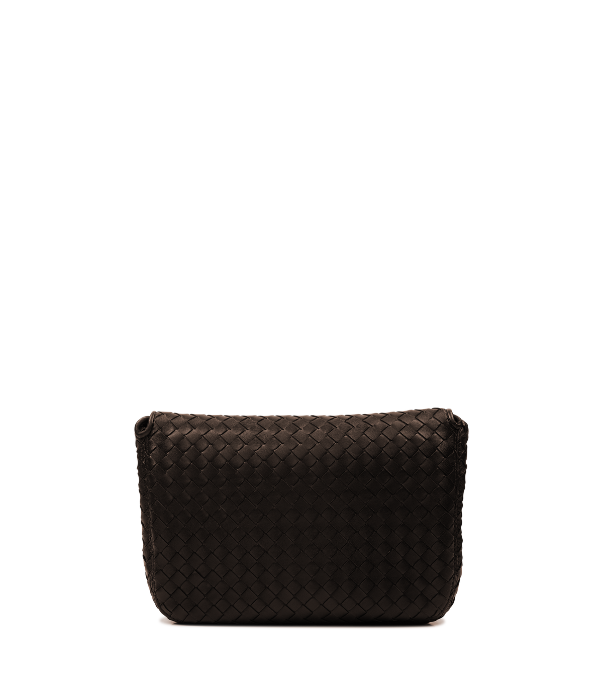 Woven Shoulder Bag in Brown