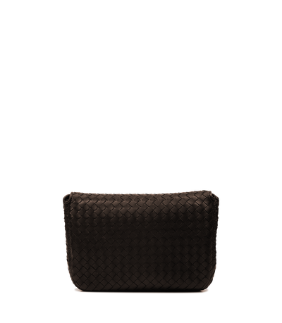 Woven Shoulder Bag in Brown