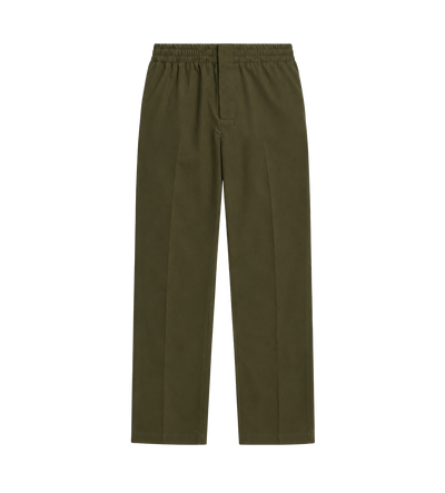 Cotton Twill Trousers Dark Juniper