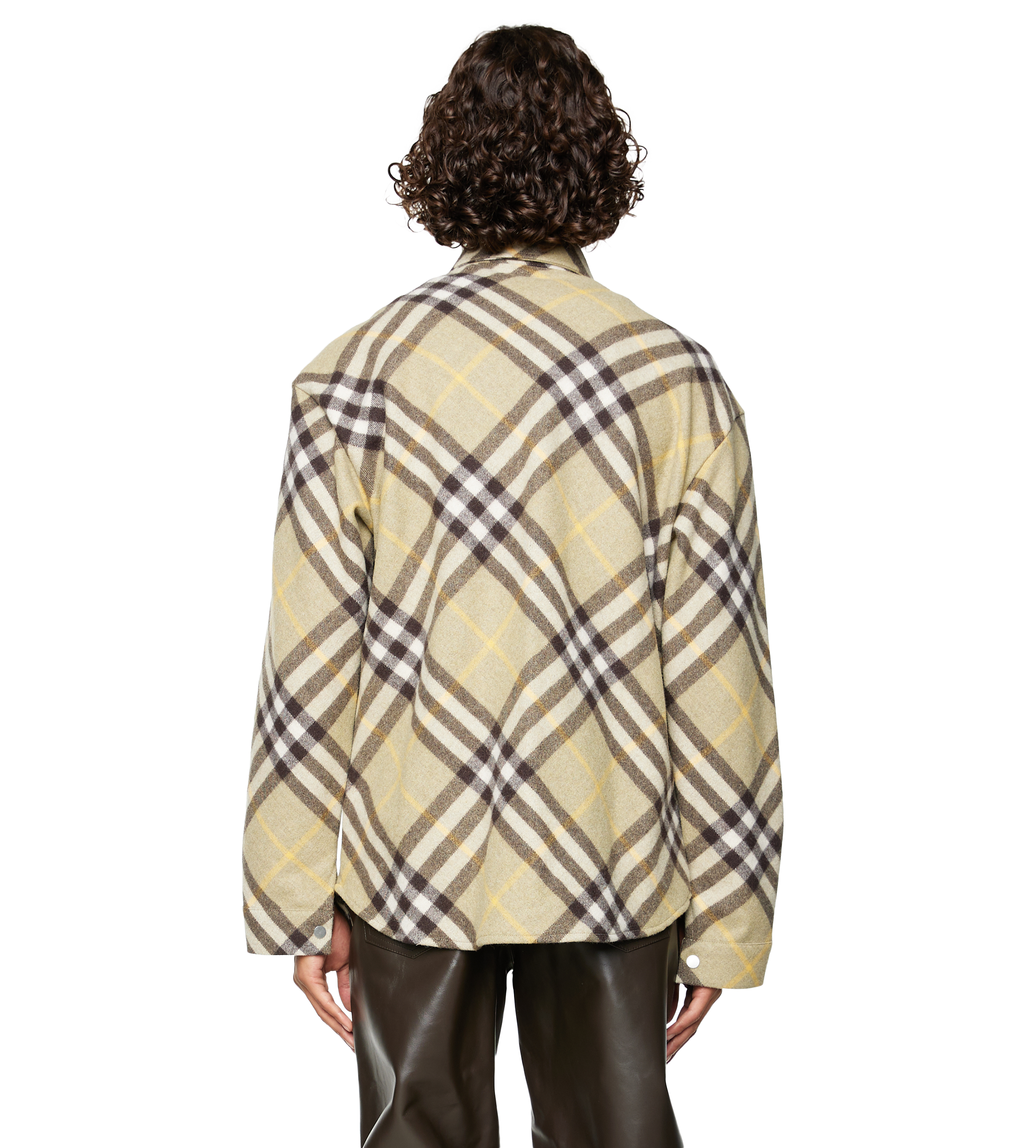 Checked Wool-Blend Shirt Multicolor