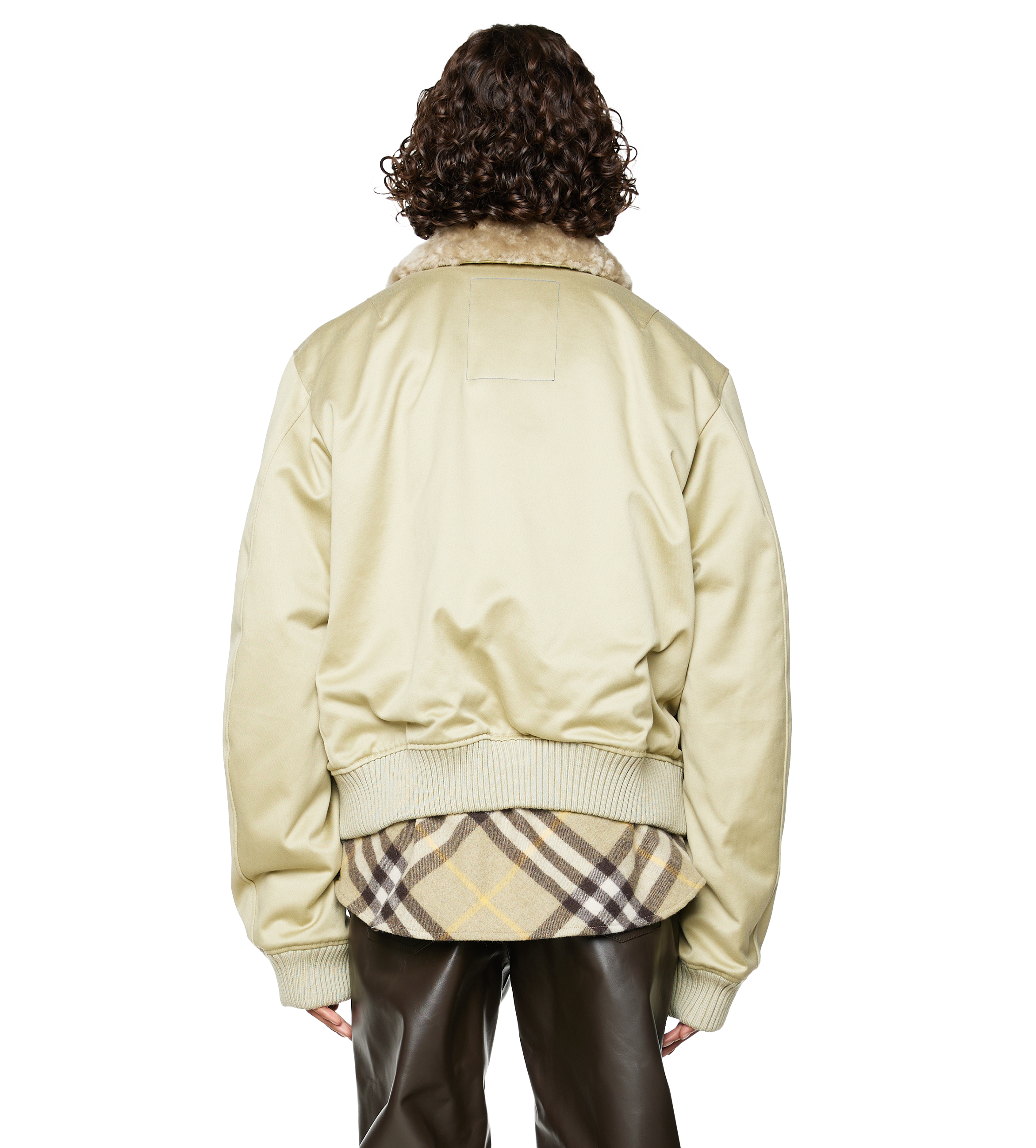 Bomber Jacket Shearling Collar Hunter