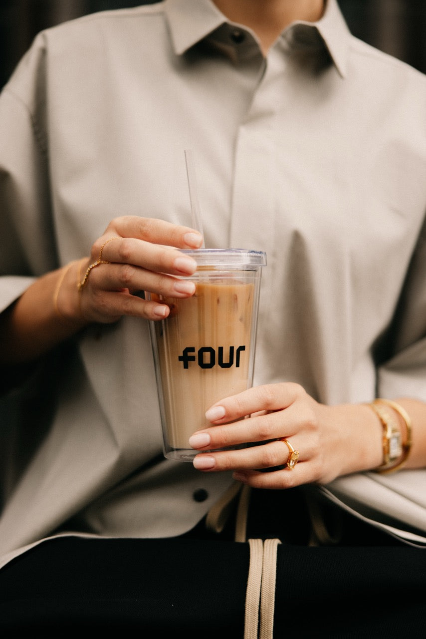 Logo Plastic Cup Transparent