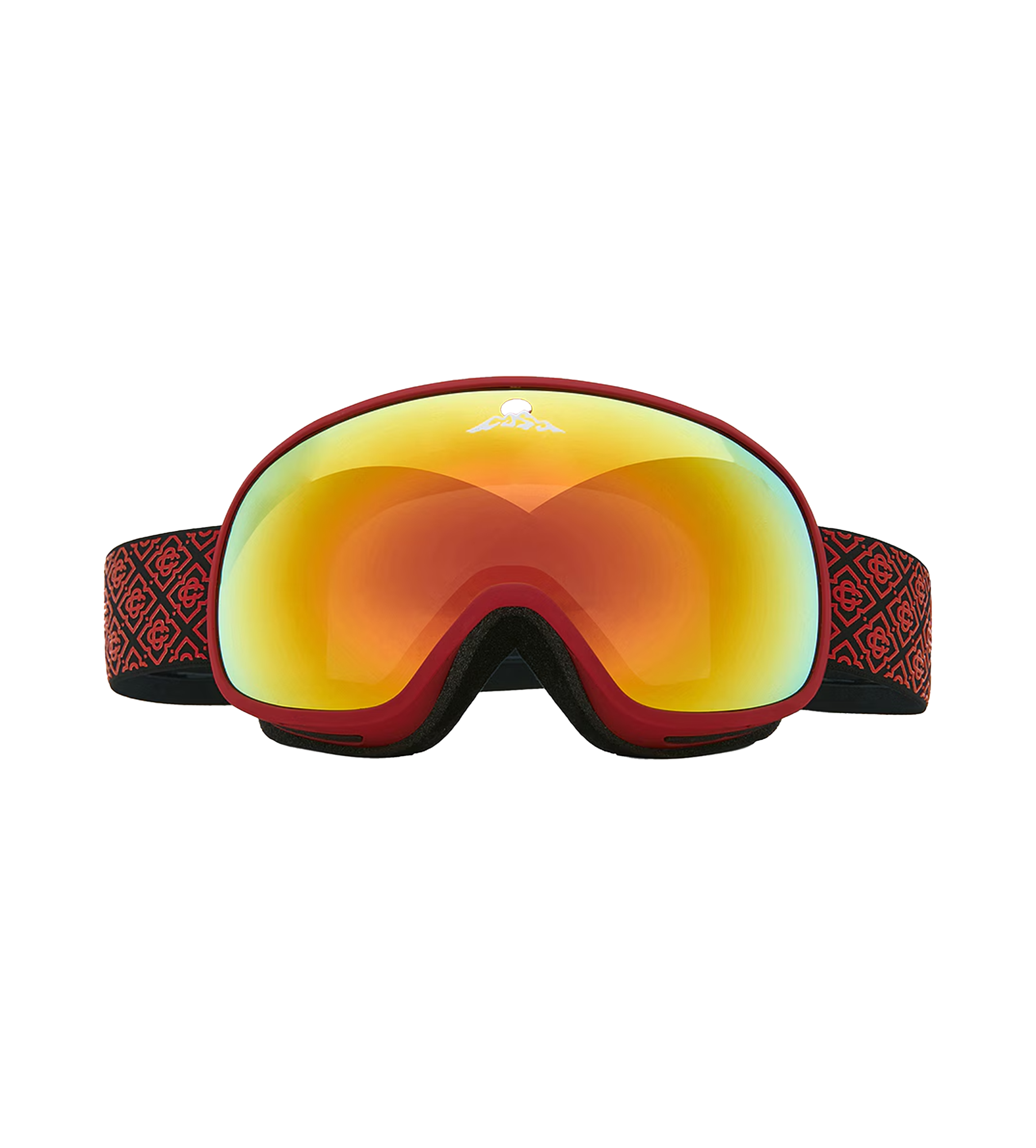 Casablanca Ski Goggles in Red Orange