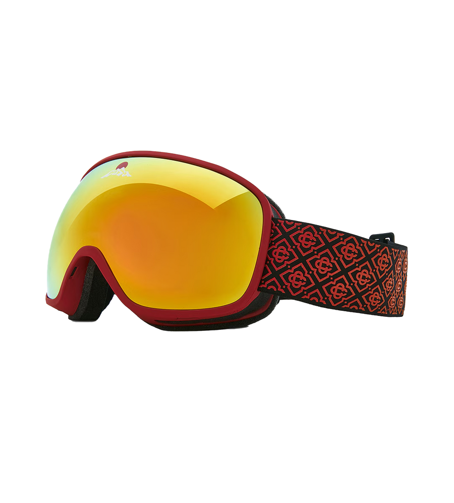 Casablanca Ski Goggles in Red Orange