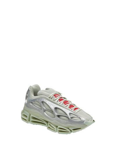 Willy Chavarria Mega WC Version Sneakers Halo Green // Silver Metallic // Better Scarlet