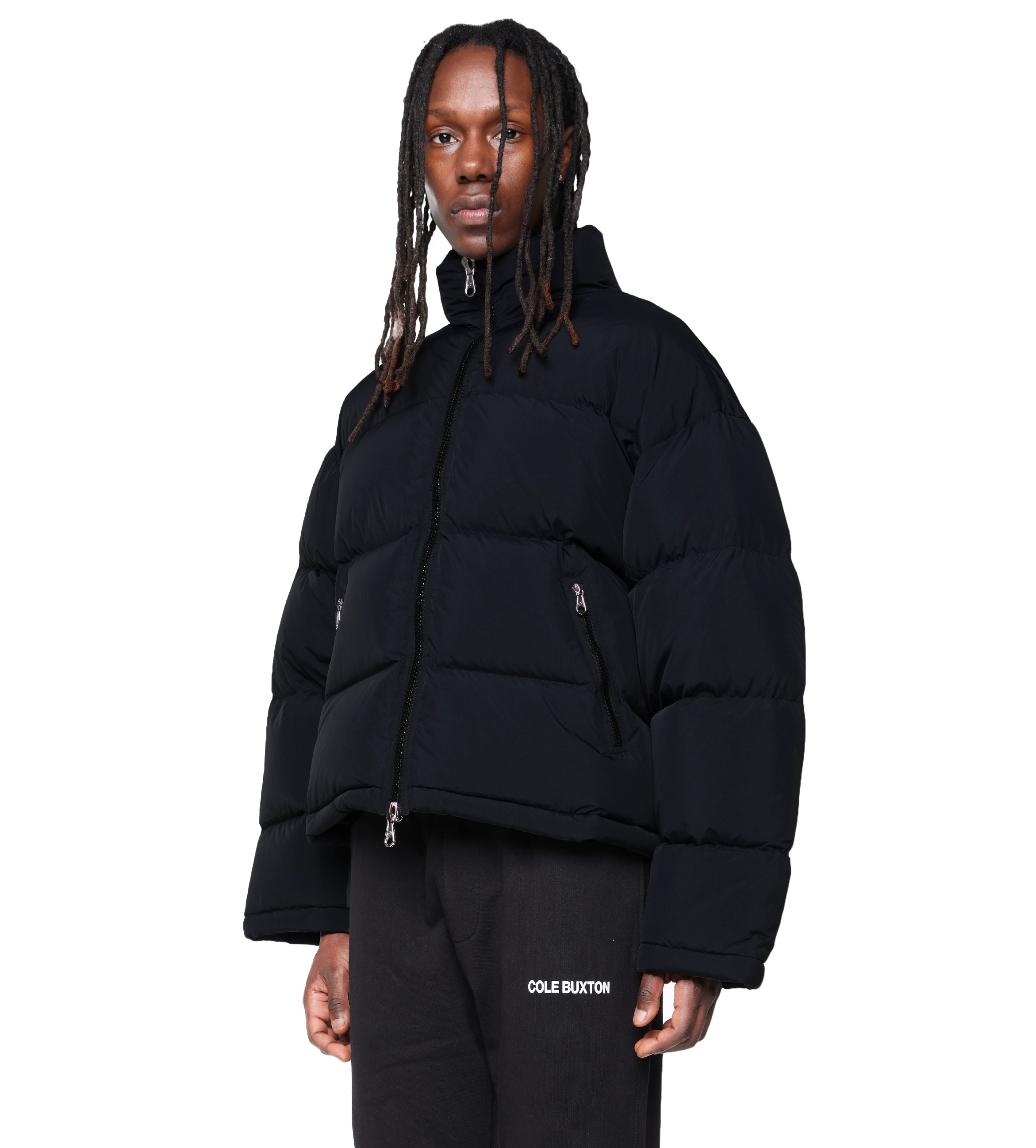 Cropped Insulated Puffer Black