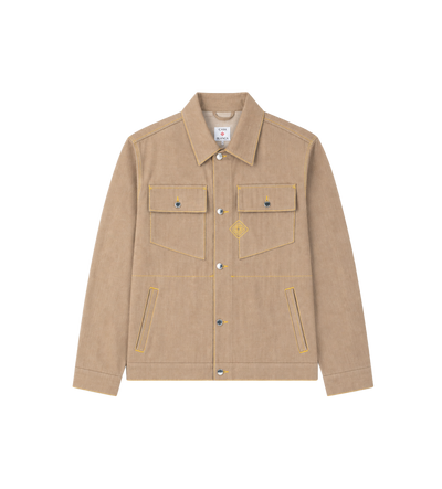 Desert Canvas Denim Jacket Beige