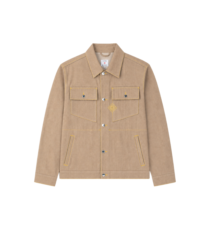Desert Canvas Denim Jacket Beige
