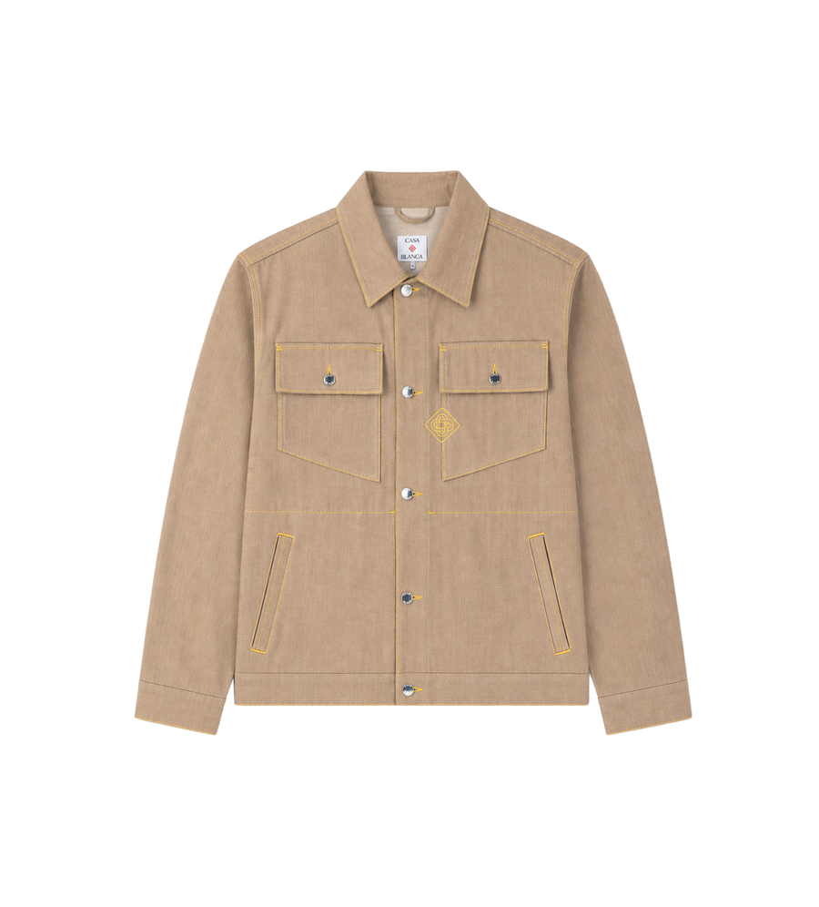 Desert Canvas Denim Jacket Beige