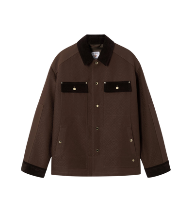 Workwear Safari Jacket in Dark brown