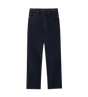 Raw Denim Straight-Leg Jeans Indigo