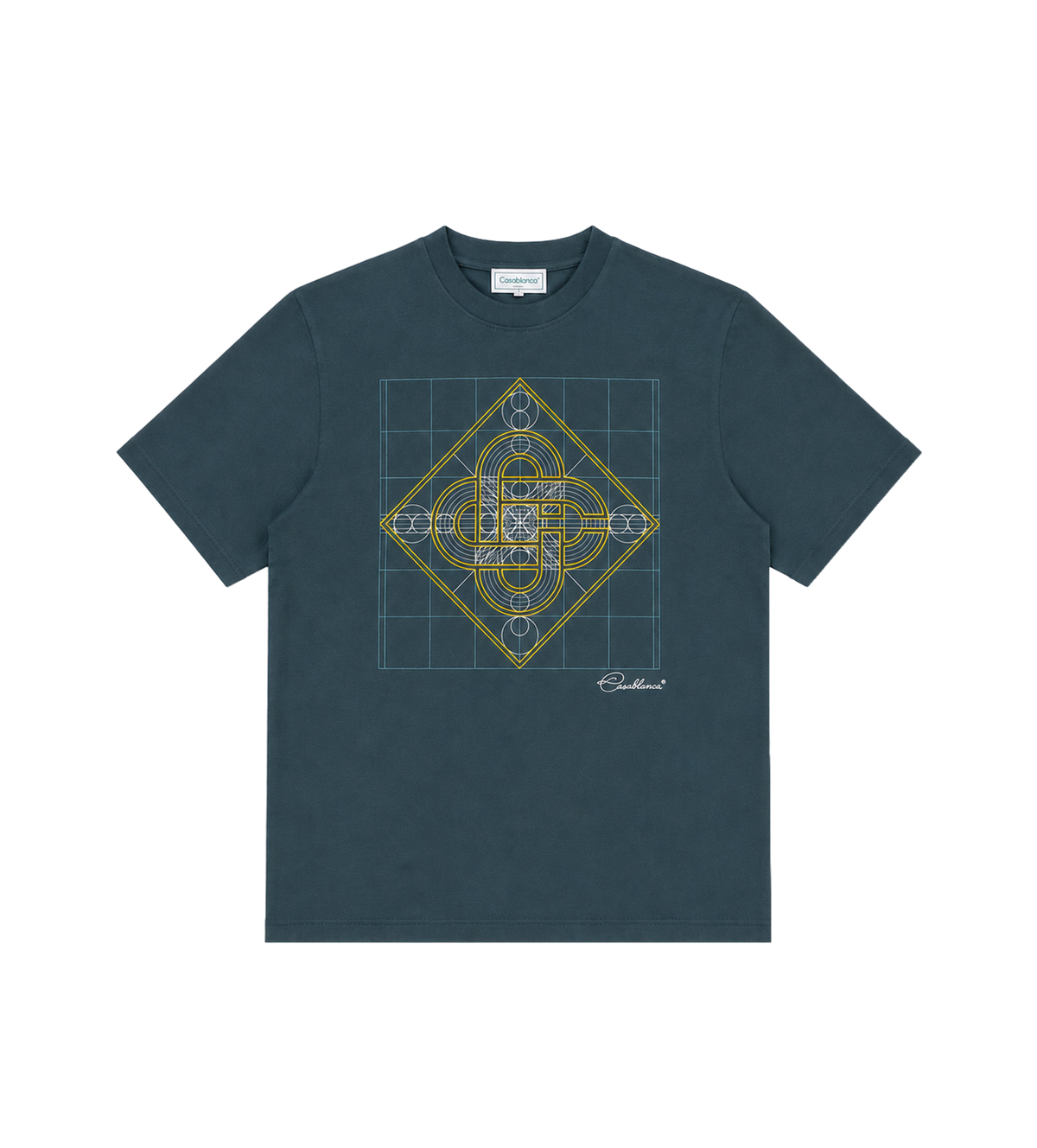 Logo Géométrie Sacrée Printed Classic T-Shirt Dark Teal
