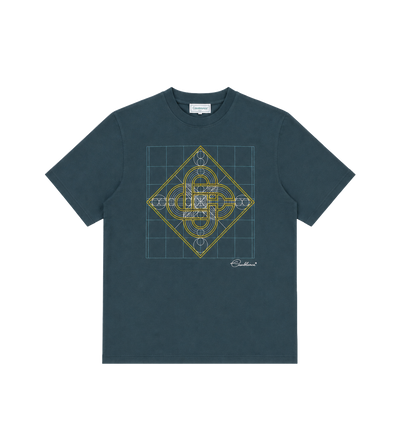 Logo Géométrie Sacrée Printed Classic T-Shirt Dark Teal