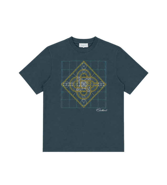 Logo Géométrie Sacrée Printed Classic T-Shirt Dark Teal