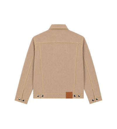 Desert Canvas Denim Jacket Beige