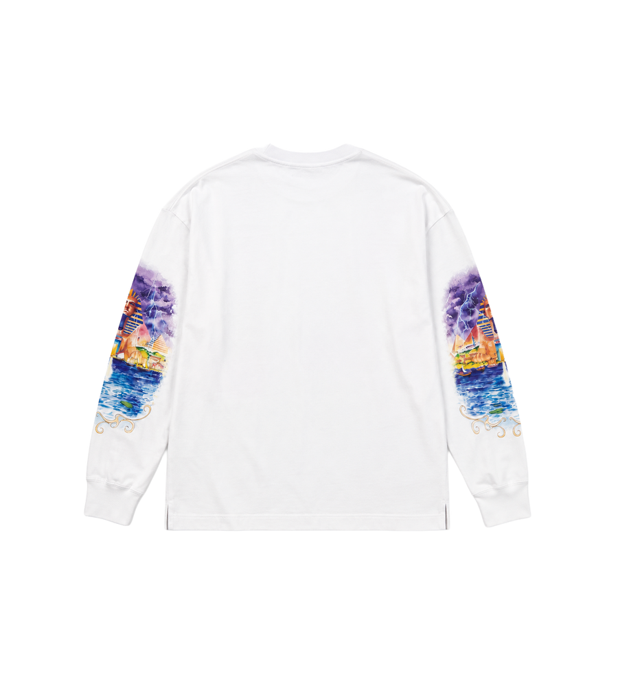 Eveil Ancestral Long Sleeve Tee White