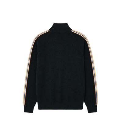 Café Culture Wollen Track Jacket Marineblauw