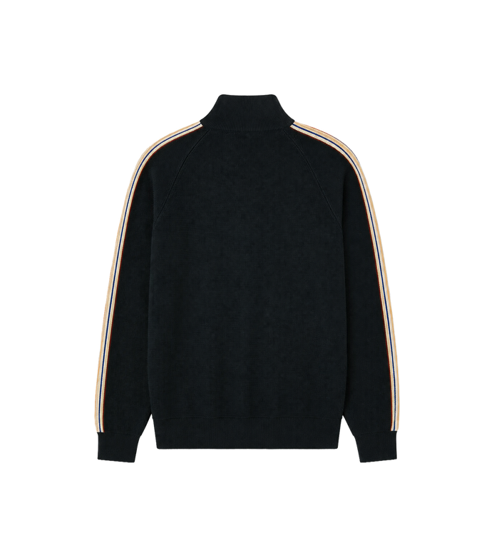 Café Culture Wollen Track Jacket Marineblauw