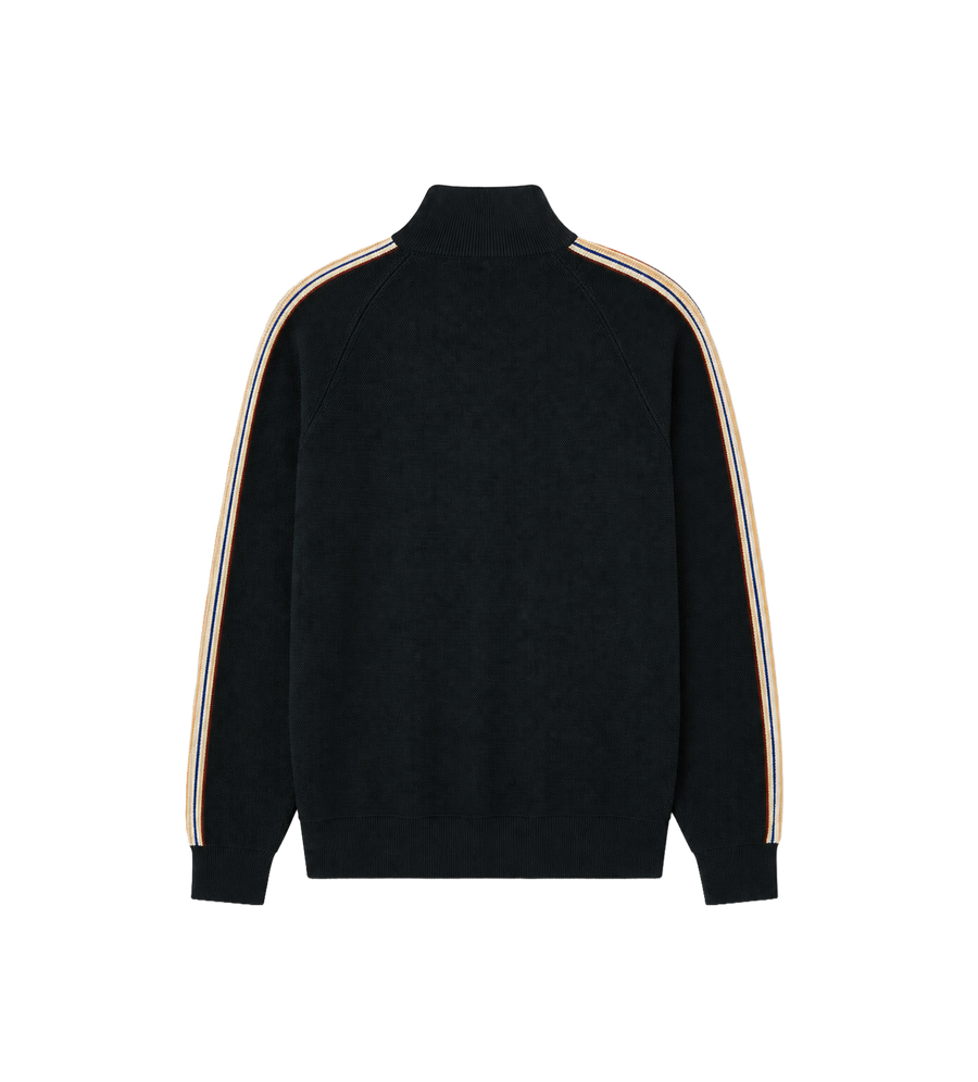 Café Culture Wollen Track Jacket Marineblauw