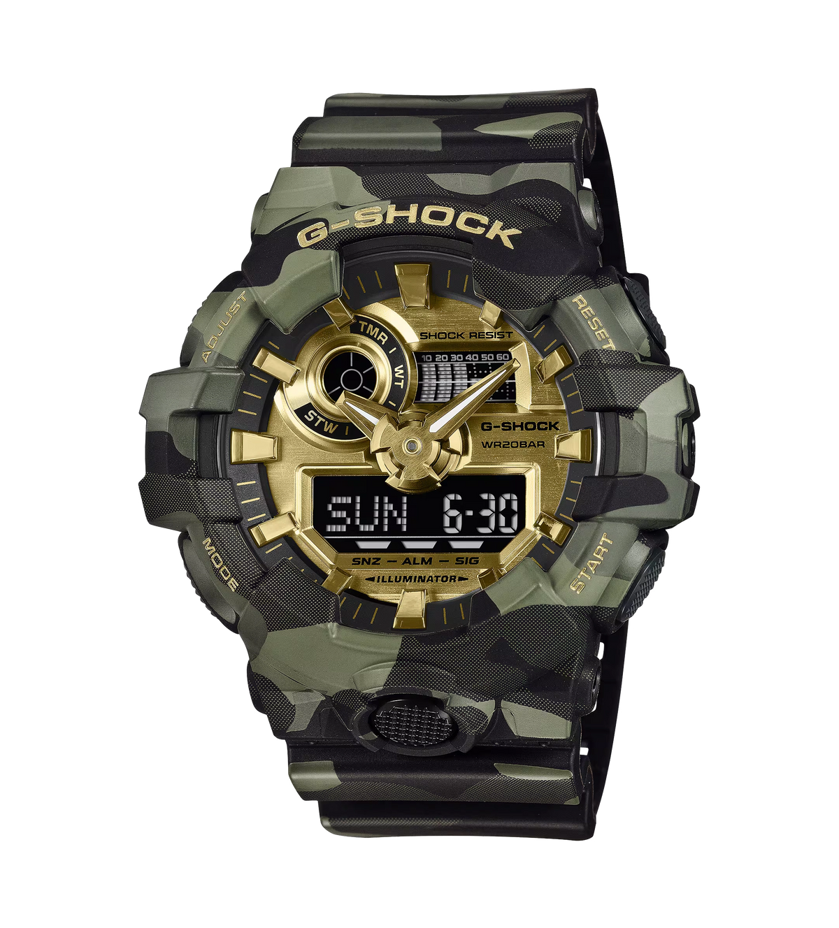 GA-700CMG-3A van Robbin Green camouflage goud