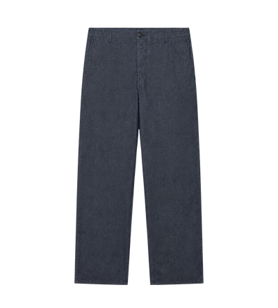 Chambray Five-Pocket Broek Indigo