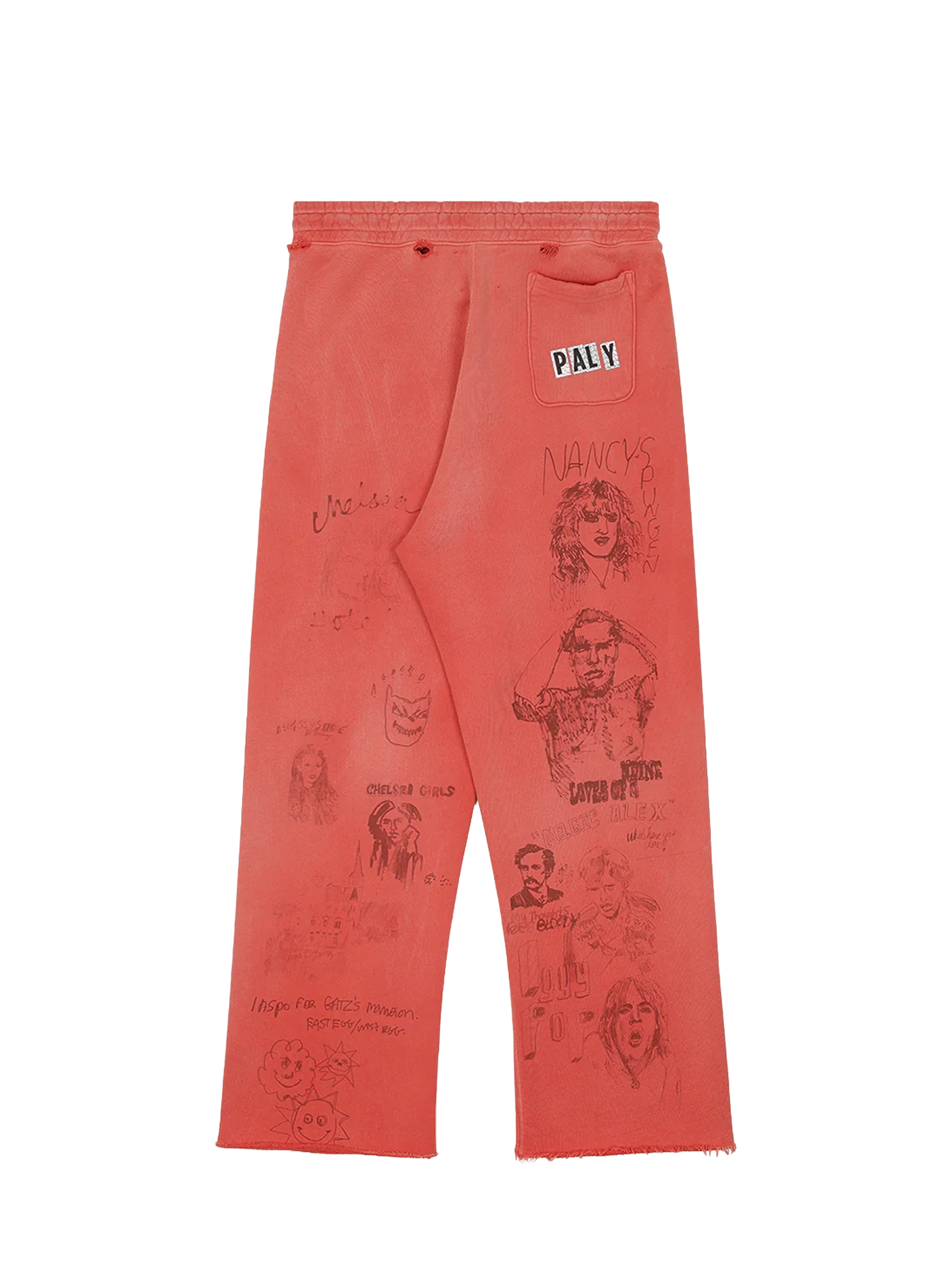 Paly Chelseay Hotel Sweatpants in Red