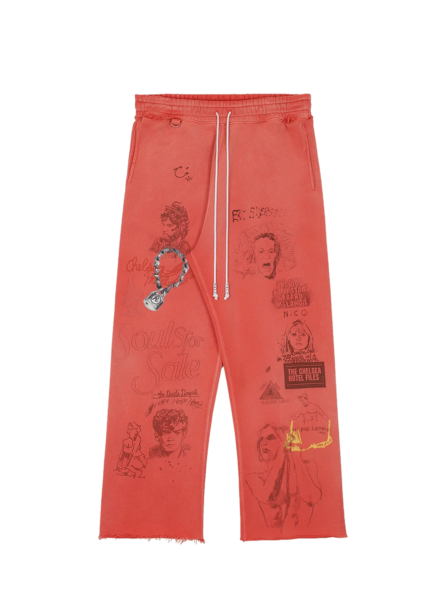 Paly Chelseay Hotel Sweatpants in Red